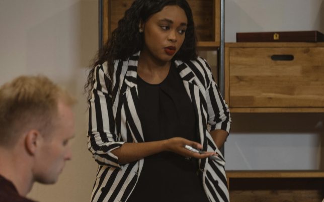 consultant woman talking